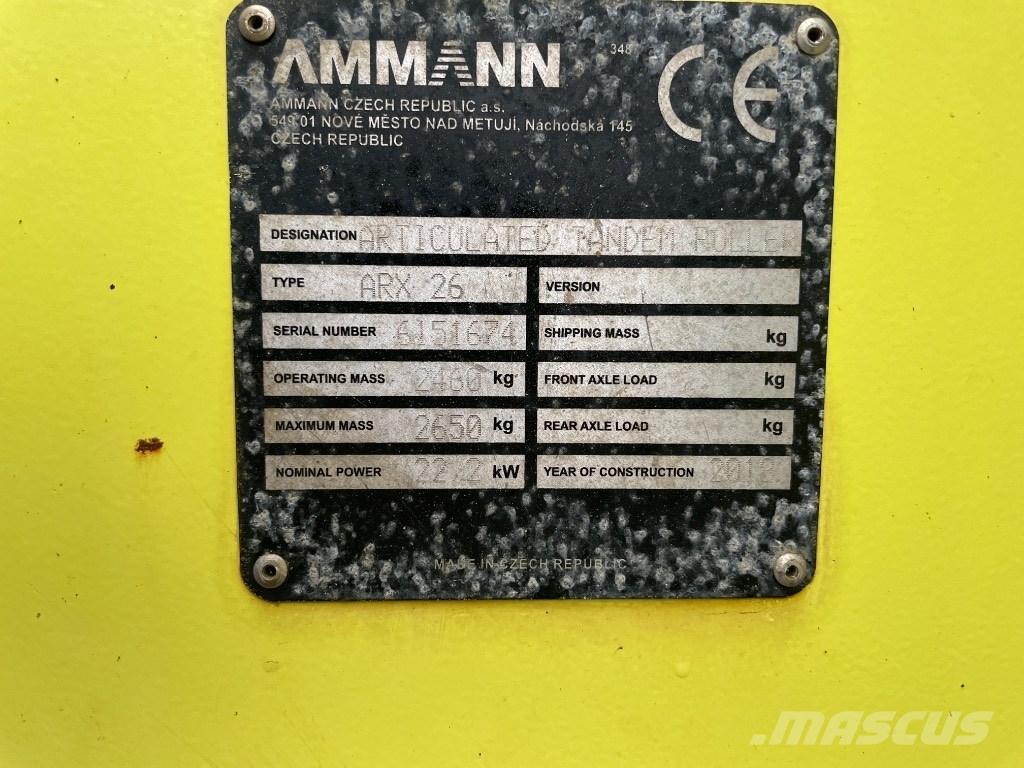 Ammann ARX 26 Porinių būgnų volai