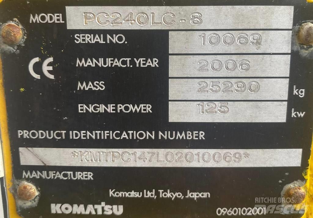 Komatsu PC 240 LC-8 Vikšriniai ekskavatoriai