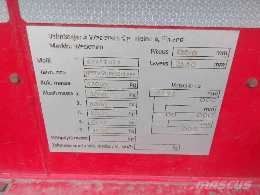 Weckman 5 AVP Miškovežių priekabos