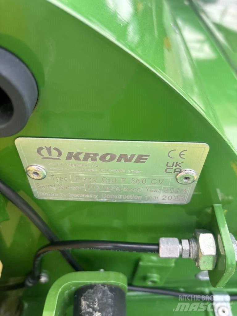 Krone F 360CV Formuojančios žoliapjovės