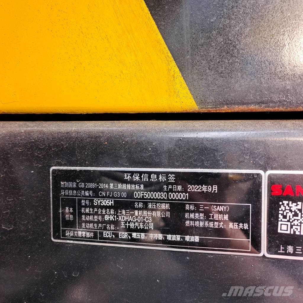 Sany SY 305 H Vikšriniai ekskavatoriai