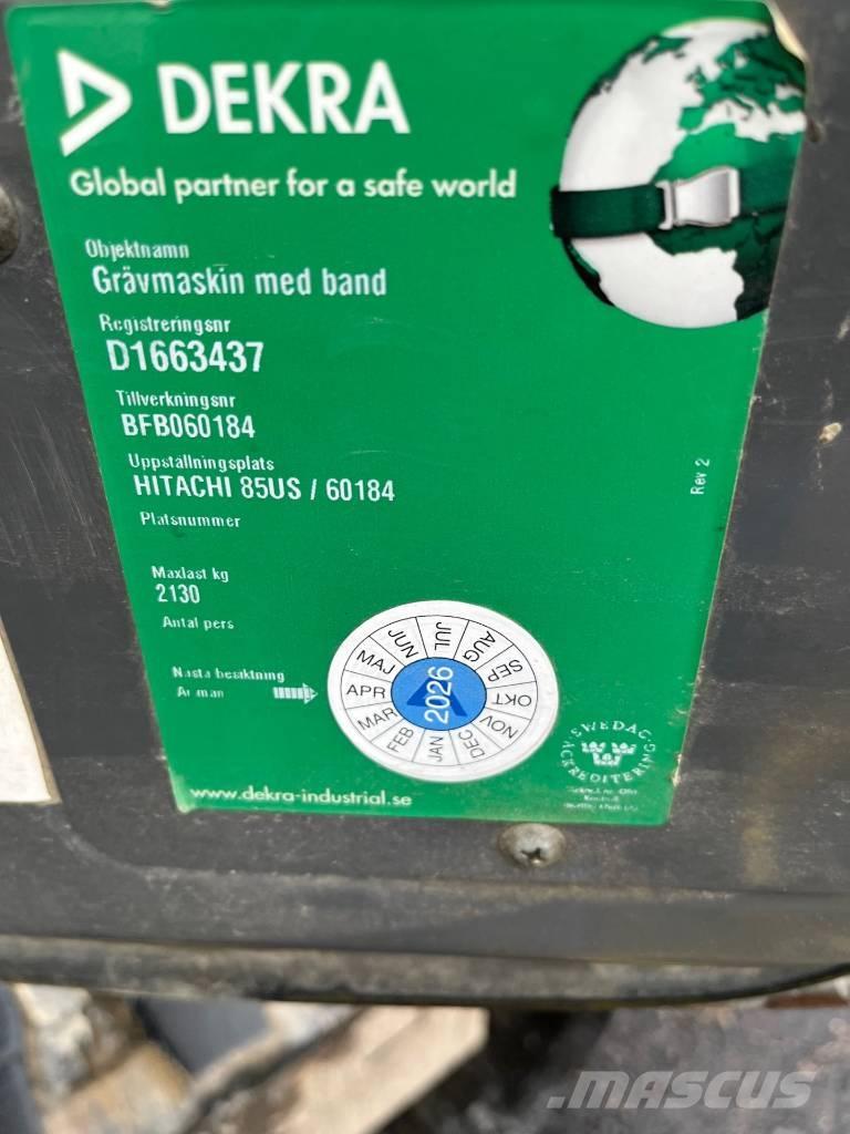 Hitachi ZX 85 US-3 Vidutinės galios ekskavatoriai 7-12 t