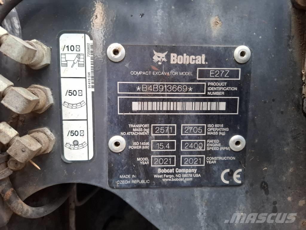 Bobcat E 27Z Mini ekskavatoriai < 7 t