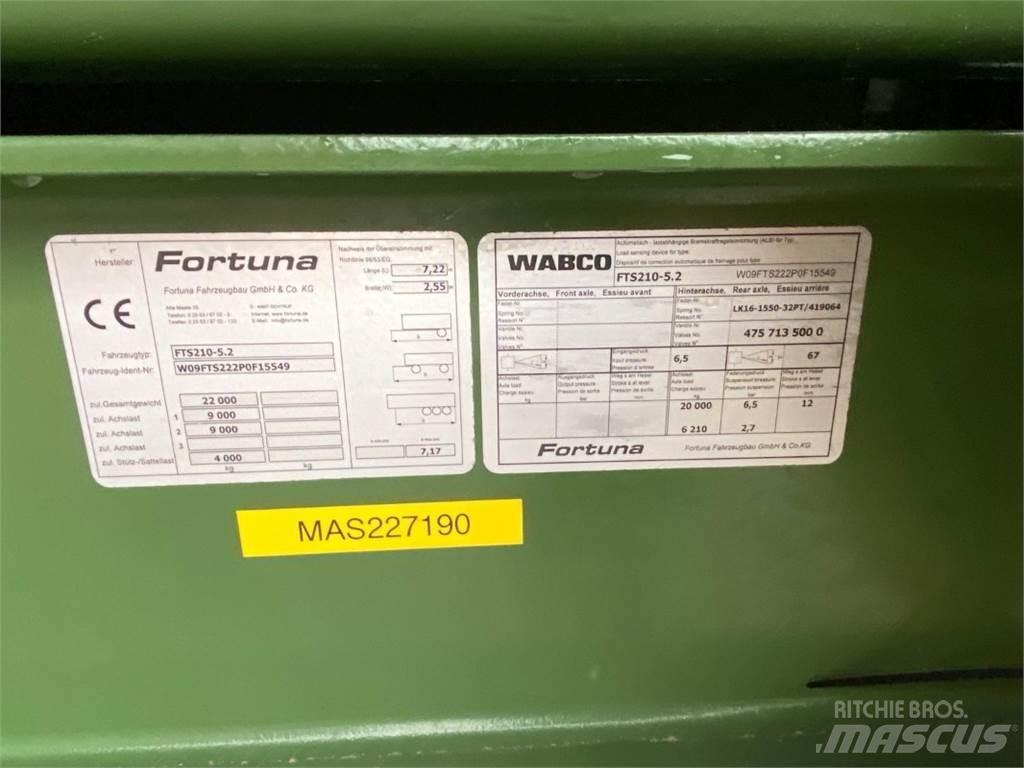 Fortuna FTS 210 Savivartės priekabos