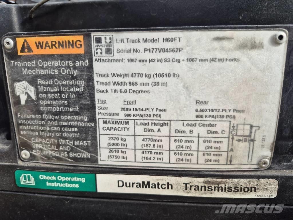 Hyster H 60 FT Šakiniai krautuvai - Kita