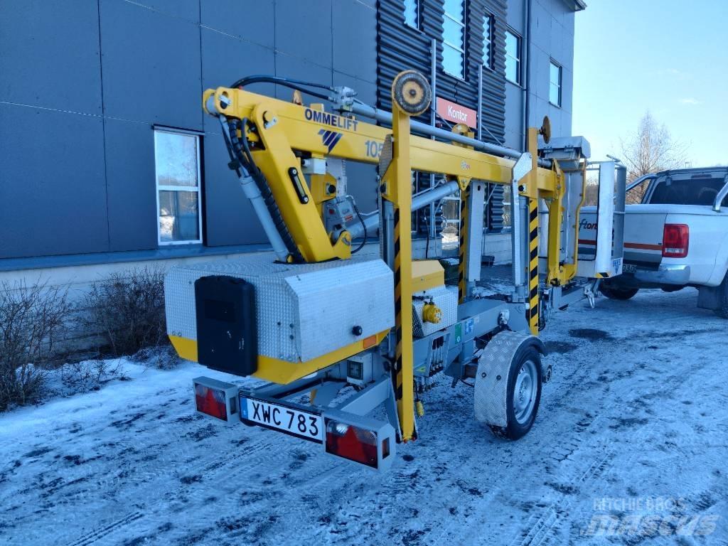 Omme 10,5E Skylift Ant priekabų montuojamos kėlimo platformos