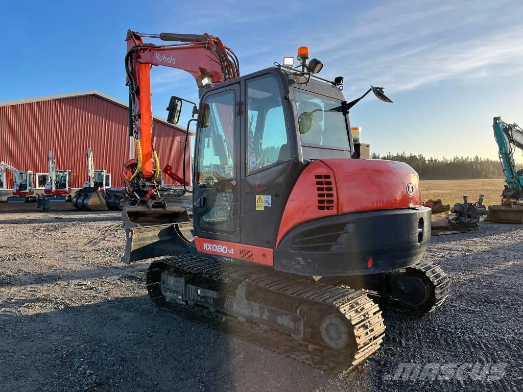 Kubota KX 080-4 Vidutinės galios ekskavatoriai 7-12 t