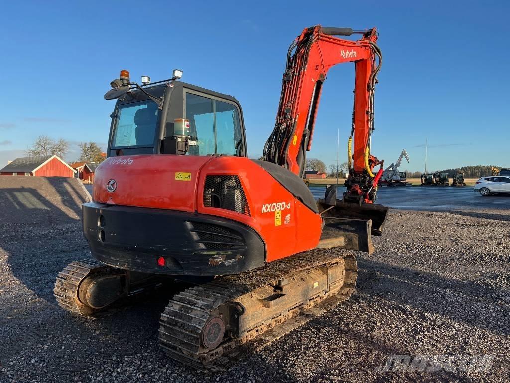 Kubota KX 080-4 Vidutinės galios ekskavatoriai 7-12 t