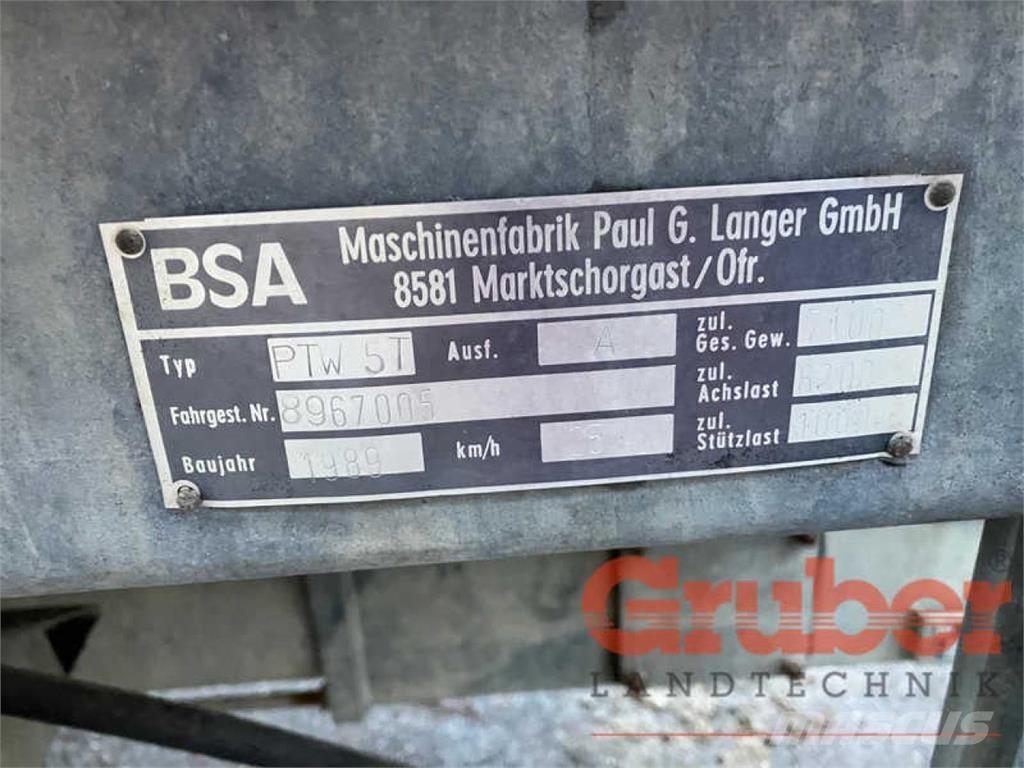 BSA PTW 5 T Srutų cisternos