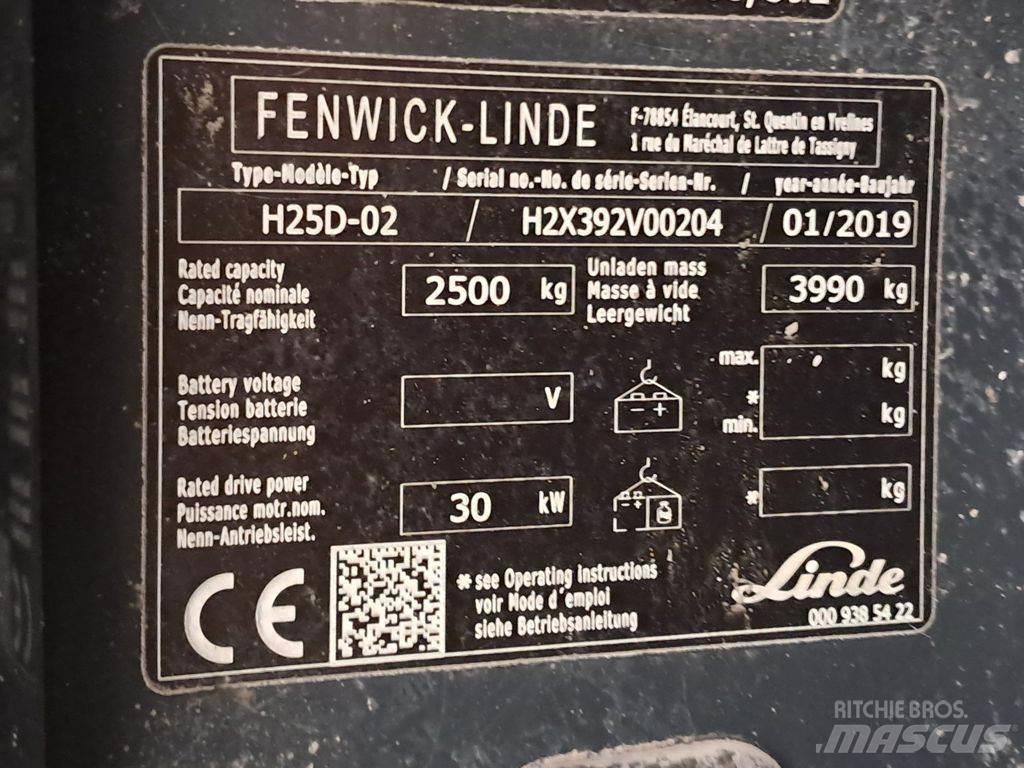 Linde H25D-02 Dyzeliniai krautuvai