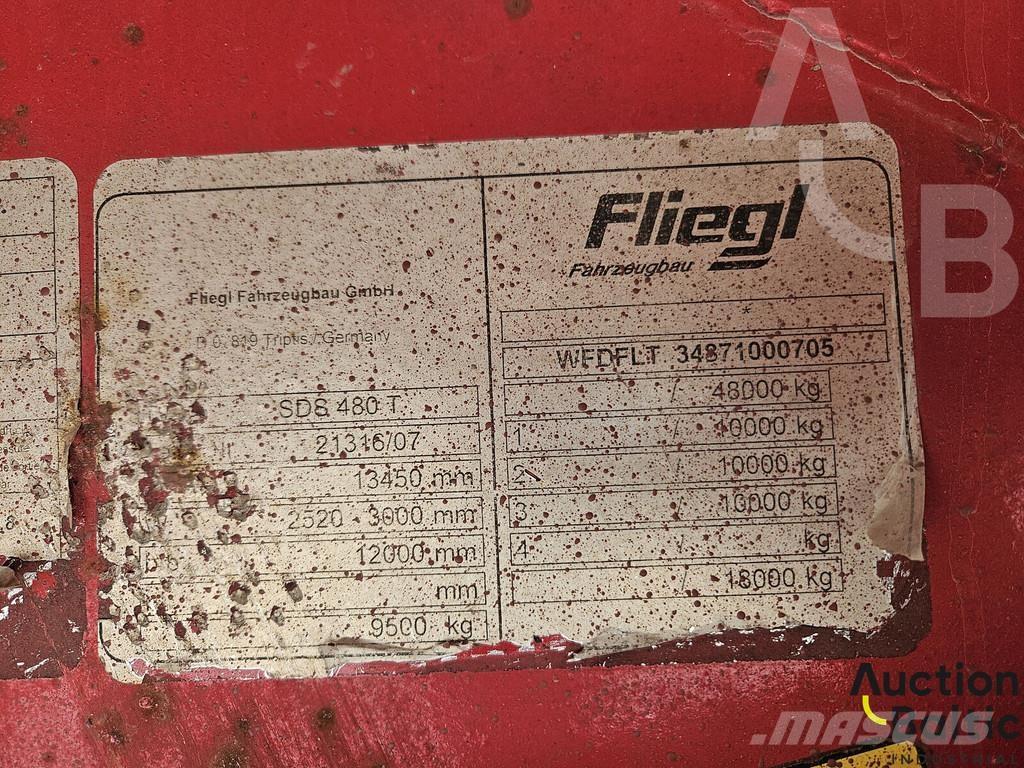 Fliegl SDS 480 T Tentinės puspriekabės