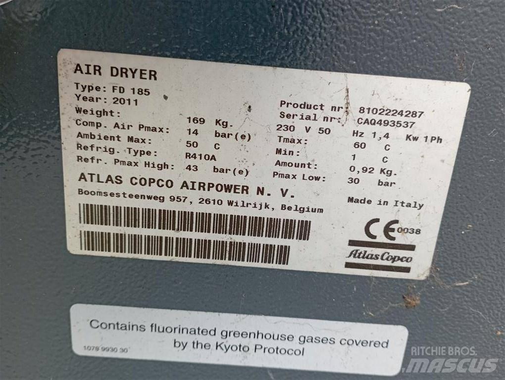 Atlas Copco FD185 Kompresuoto oro džiovintuvai