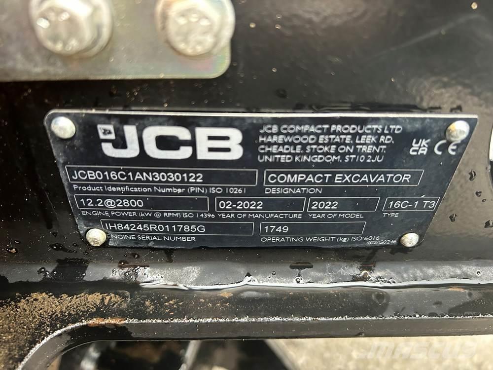 JCB 16C-1 Mini ekskavatoriai < 7 t