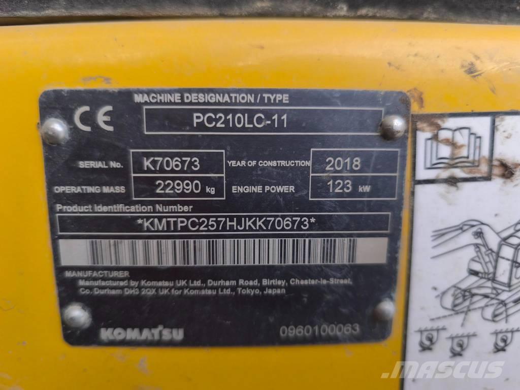 Komatsu PC 210 LC-11 Vikšriniai ekskavatoriai