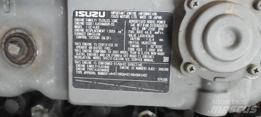 Isuzu CC-4JG1 Varikliai