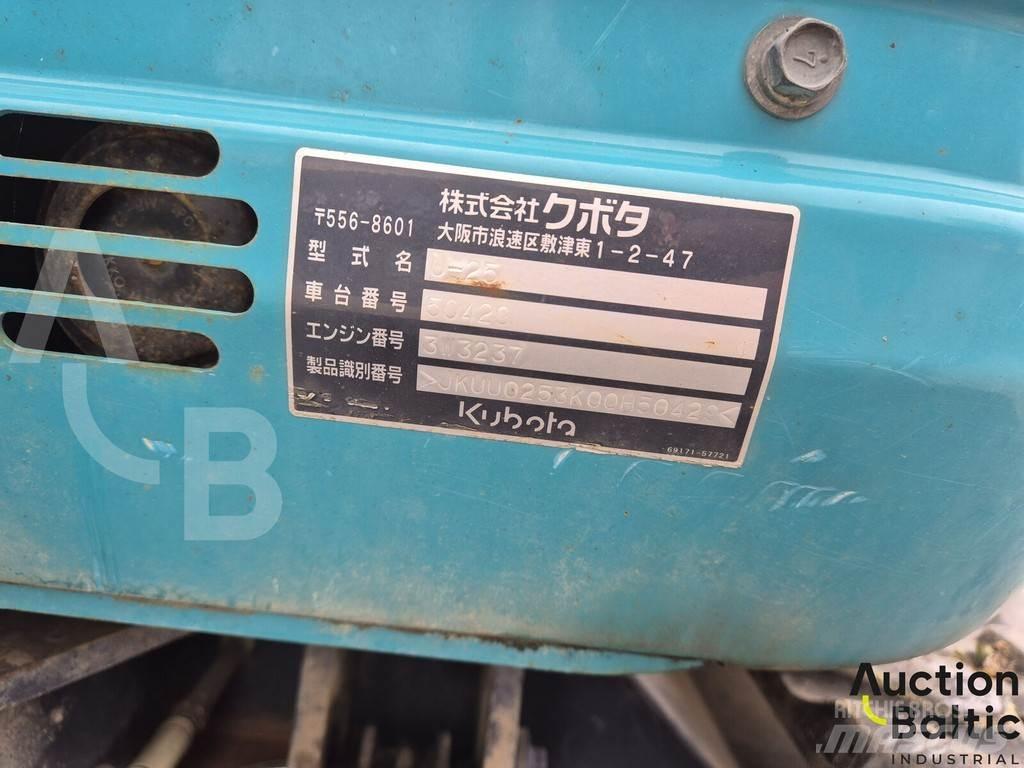 Kubota U 25 Mini ekskavatoriai < 7 t