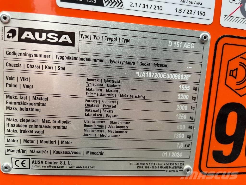 Ausa D151AEG Statybiniai savivarčiai sunkvežimiai