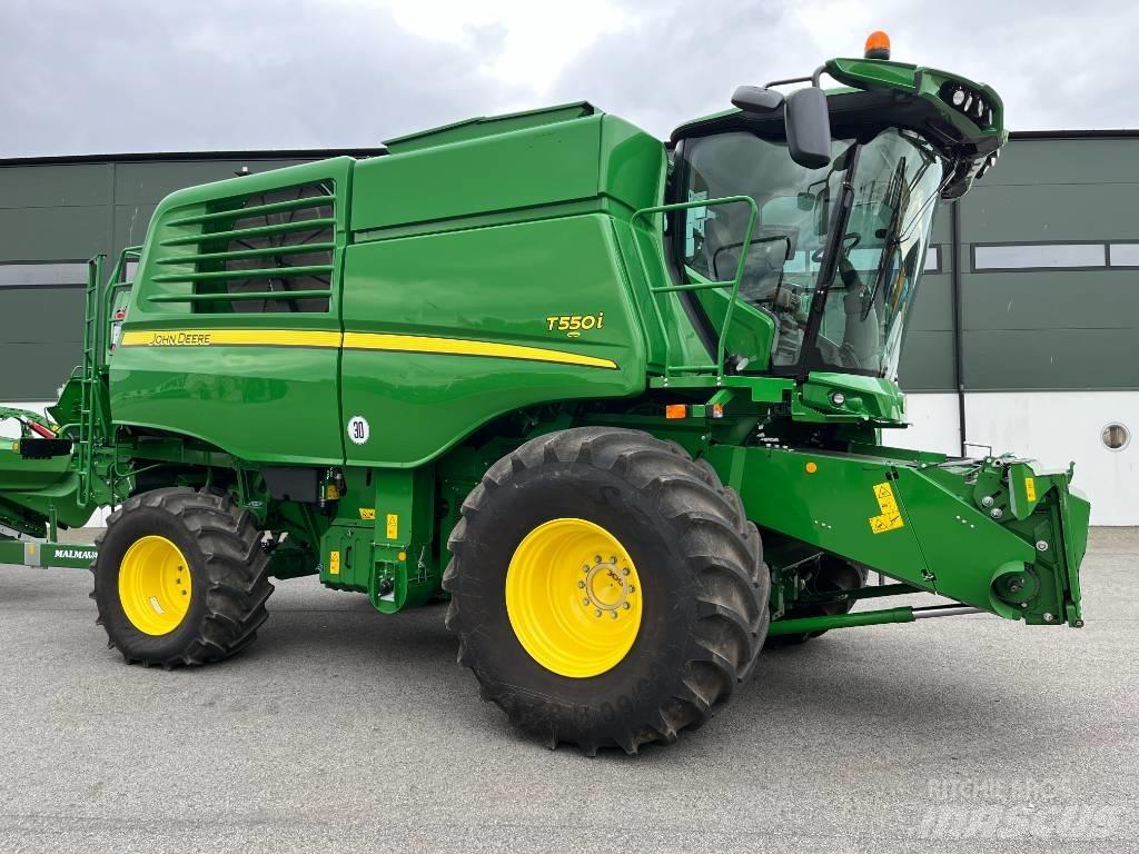John Deere T 550 Derliaus nuėmimo kombainai