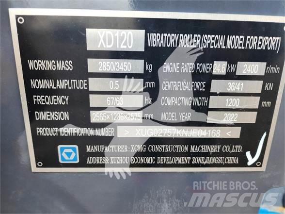 XCMG XD120 Vieno būgno volai