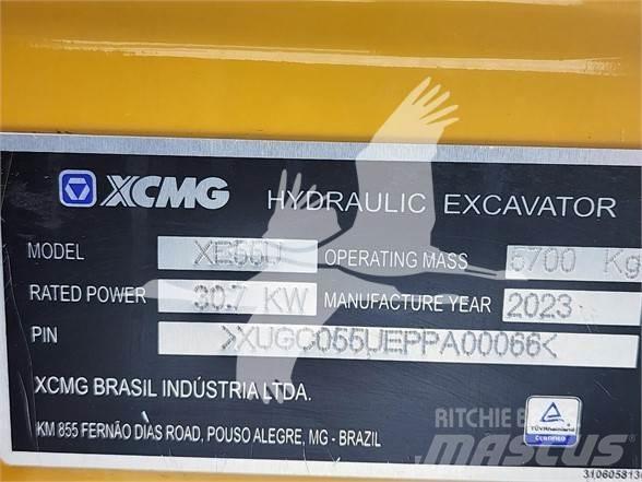 XCMG XE55U Mini ekskavatoriai < 7 t