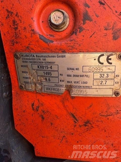 Kubota KX 015-4 Mini ekskavatoriai < 7 t