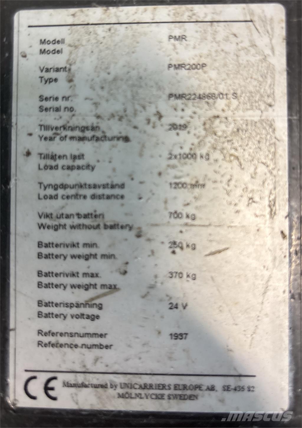 Atlet PMR200P Keltuvai su platforma operatoriui