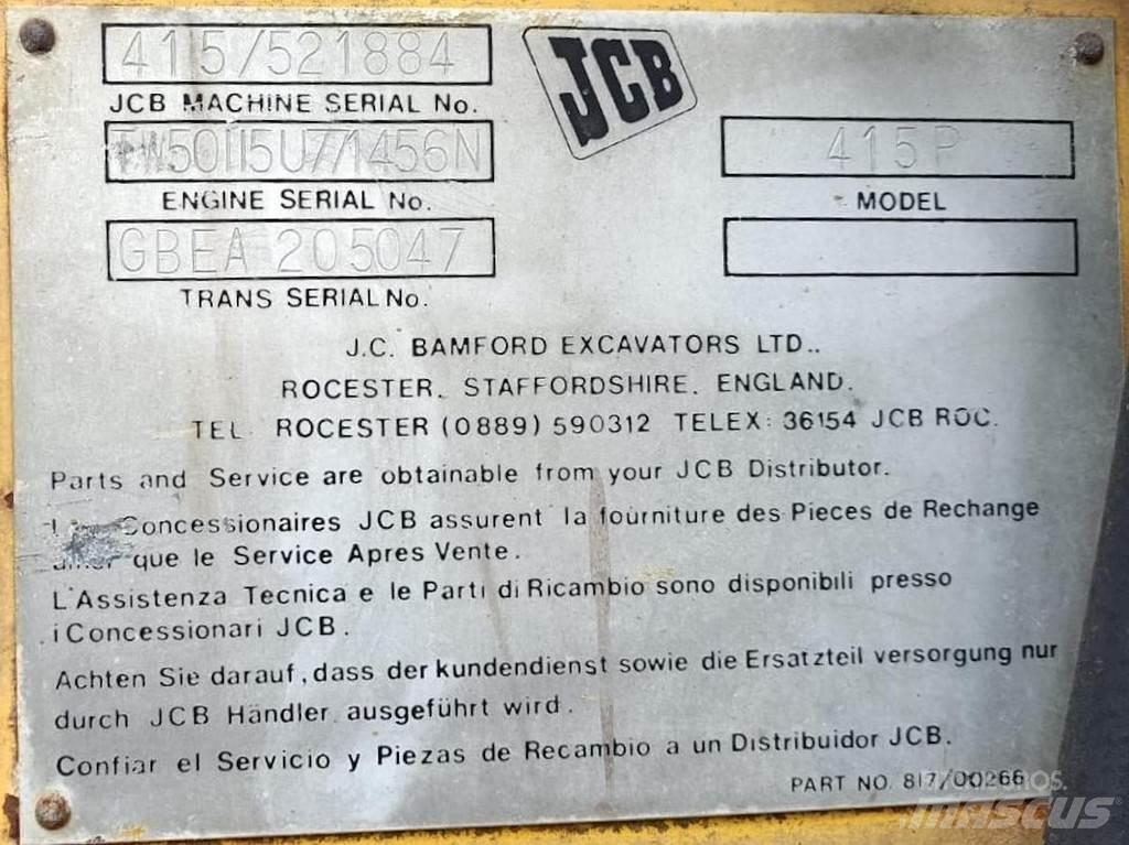 JCB 415P Naudoti ratiniai krautuvai