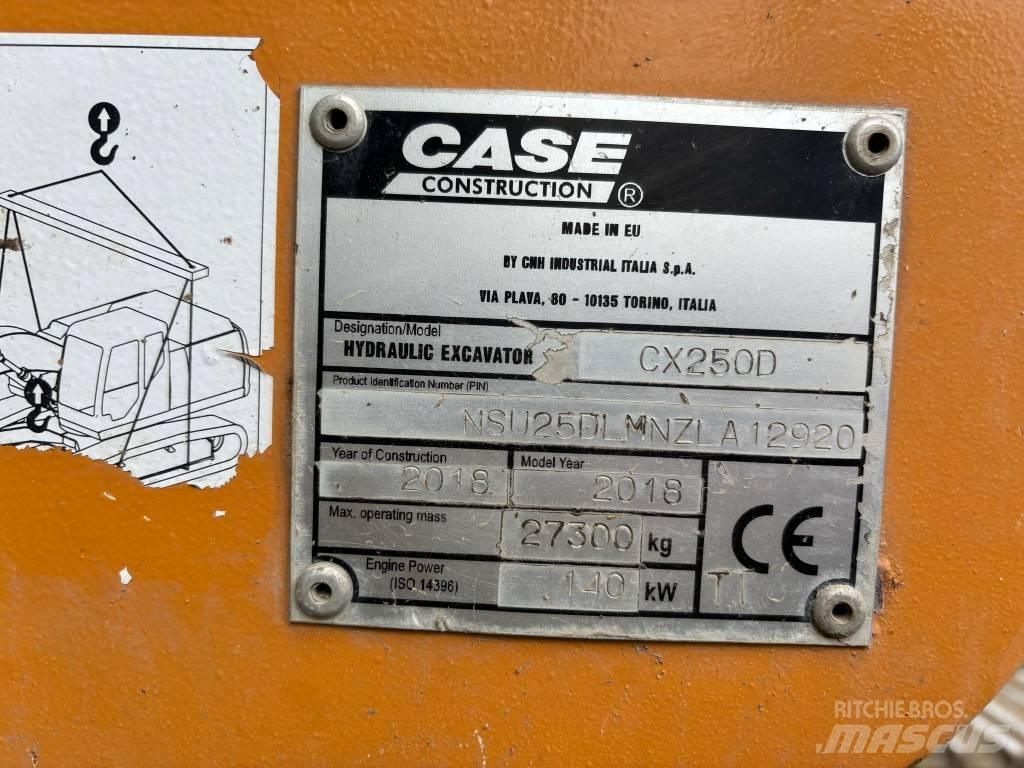 CASE CX 250 D Vikšriniai ekskavatoriai