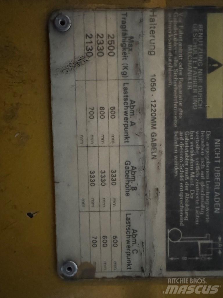 Yale GLP 25 LPG (dujiniai) krautuvai