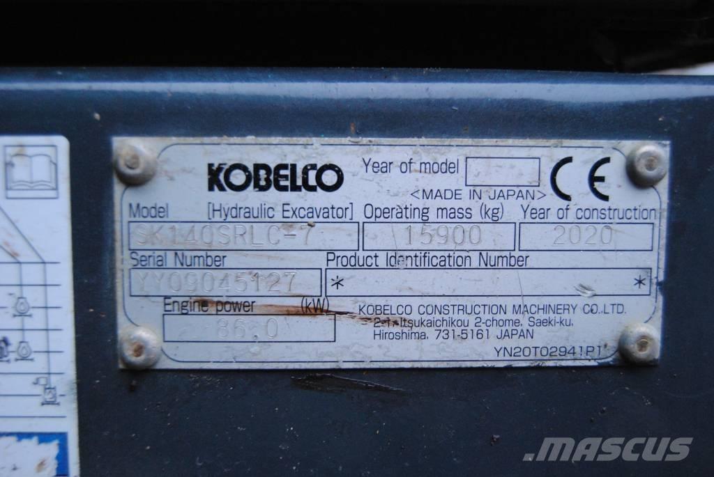 Kobelco SK140SRLC-7 Vikšriniai ekskavatoriai