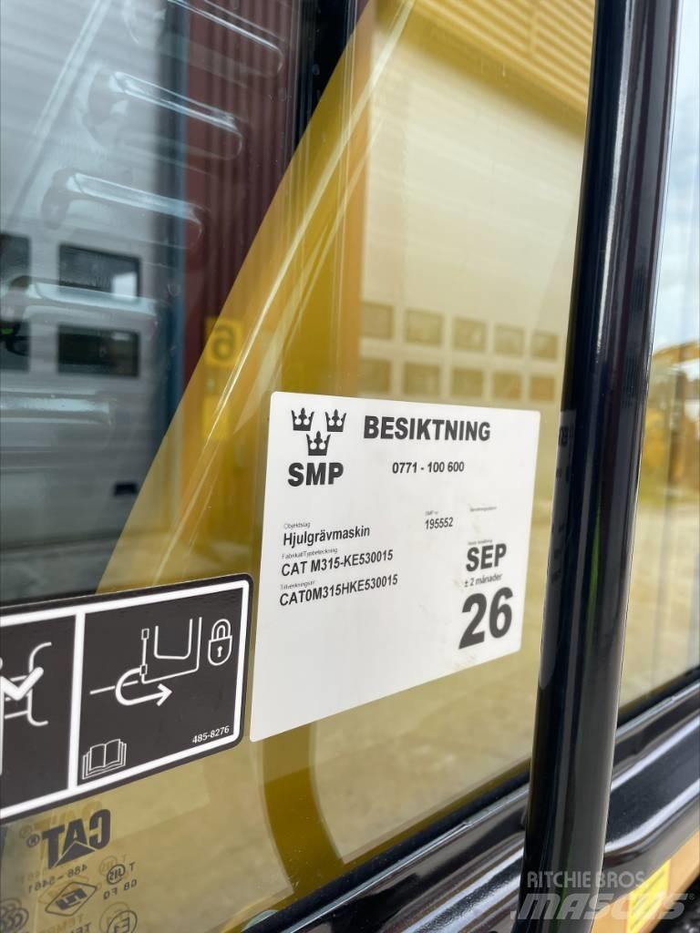CAT M 315 Ratiniai ekskavatoriai