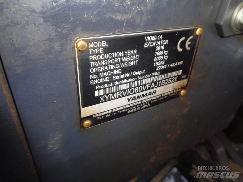 Yanmar Vio 80 Vikšriniai ekskavatoriai