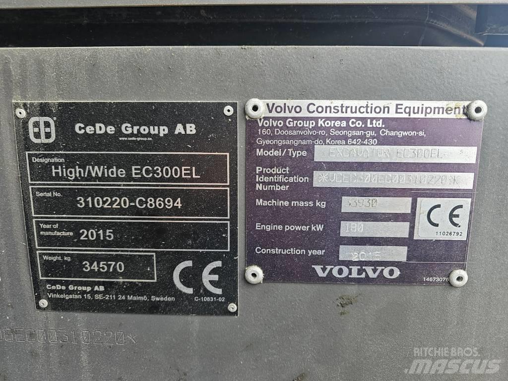 Volvo EC 300 EL Vikšriniai ekskavatoriai