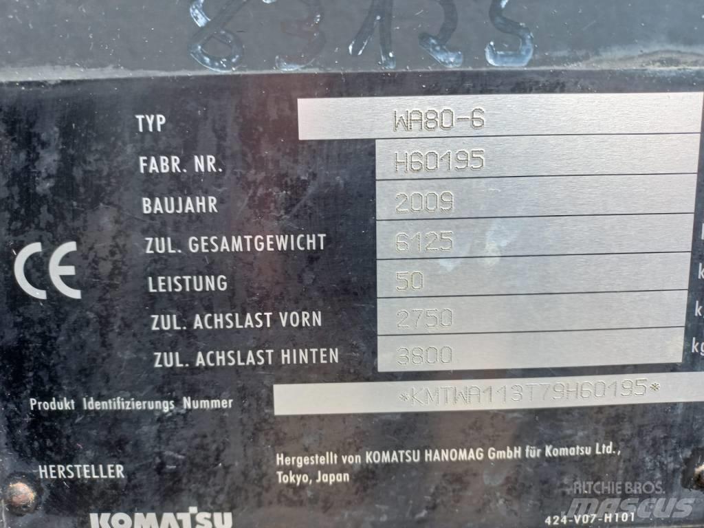 Komatsu WA 80-6 Naudoti ratiniai krautuvai