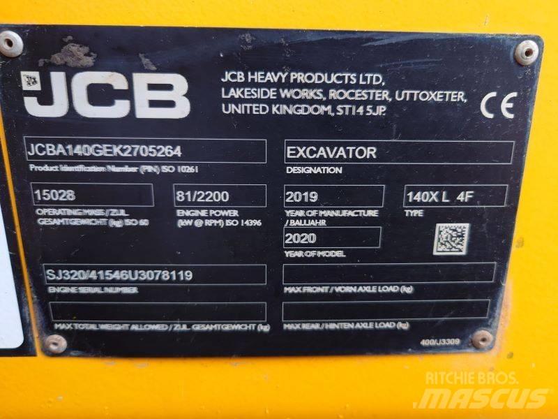 JCB 140X LC Vikšriniai ekskavatoriai