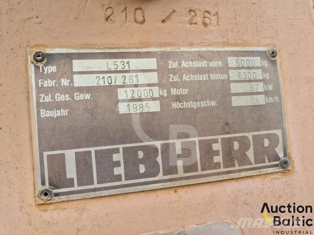 Liebherr L 531 Naudoti ratiniai krautuvai