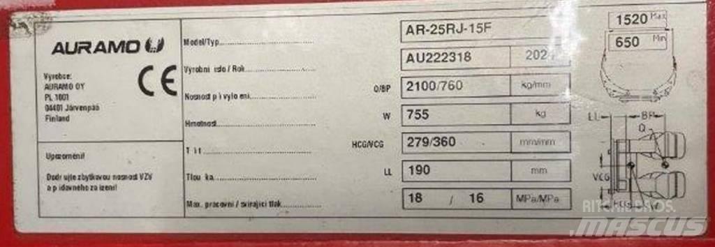 Auramo AR-25RJ-15F Rulonų griebtuvai