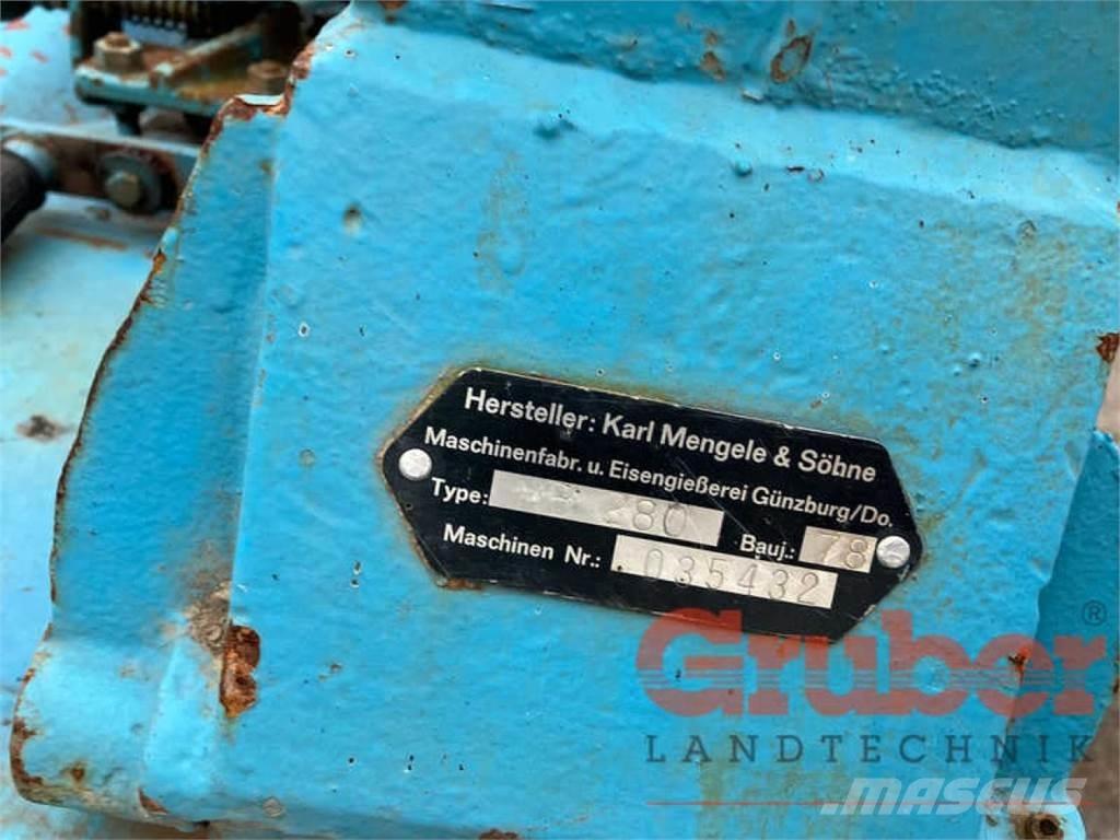 Mengele MB 280 Pašarų ruošimo technika