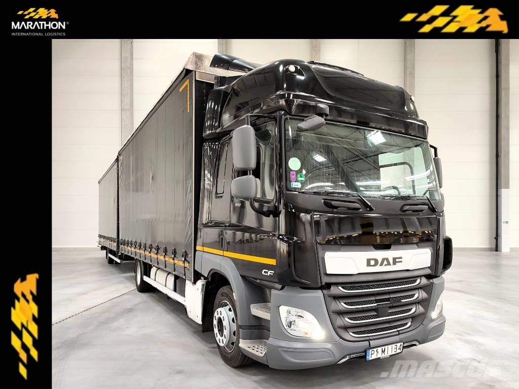 DAF CF 370 FA Priekabos su tentu