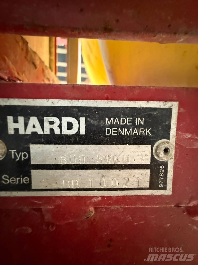 Hardi 600 SVCO Įmontuoti purkštuvai