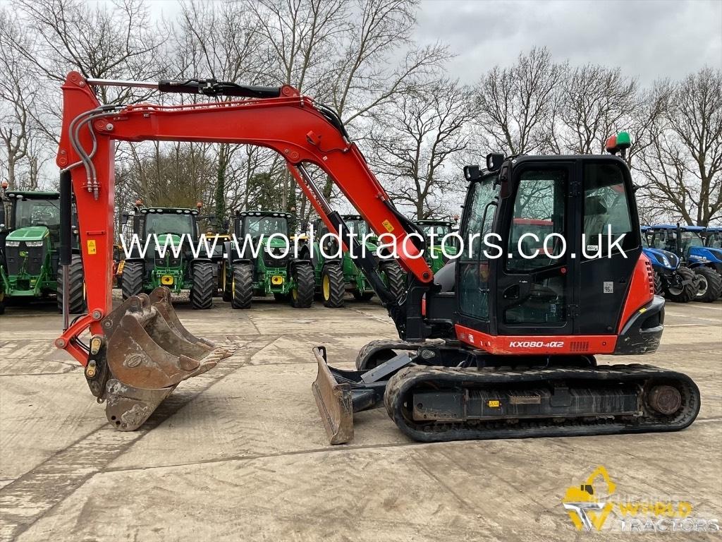 Kubota KX 080-4 Vidutinės galios ekskavatoriai 7-12 t