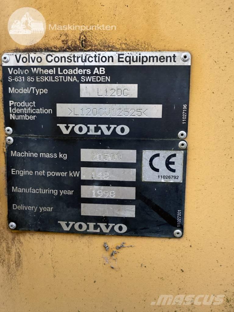 Volvo L 120 C Naudoti ratiniai krautuvai