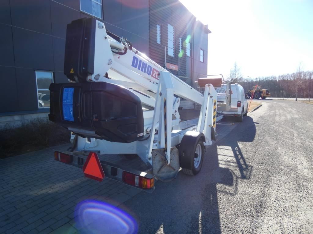 Dino 210 XT Skylift Ant priekabų montuojamos kėlimo platformos