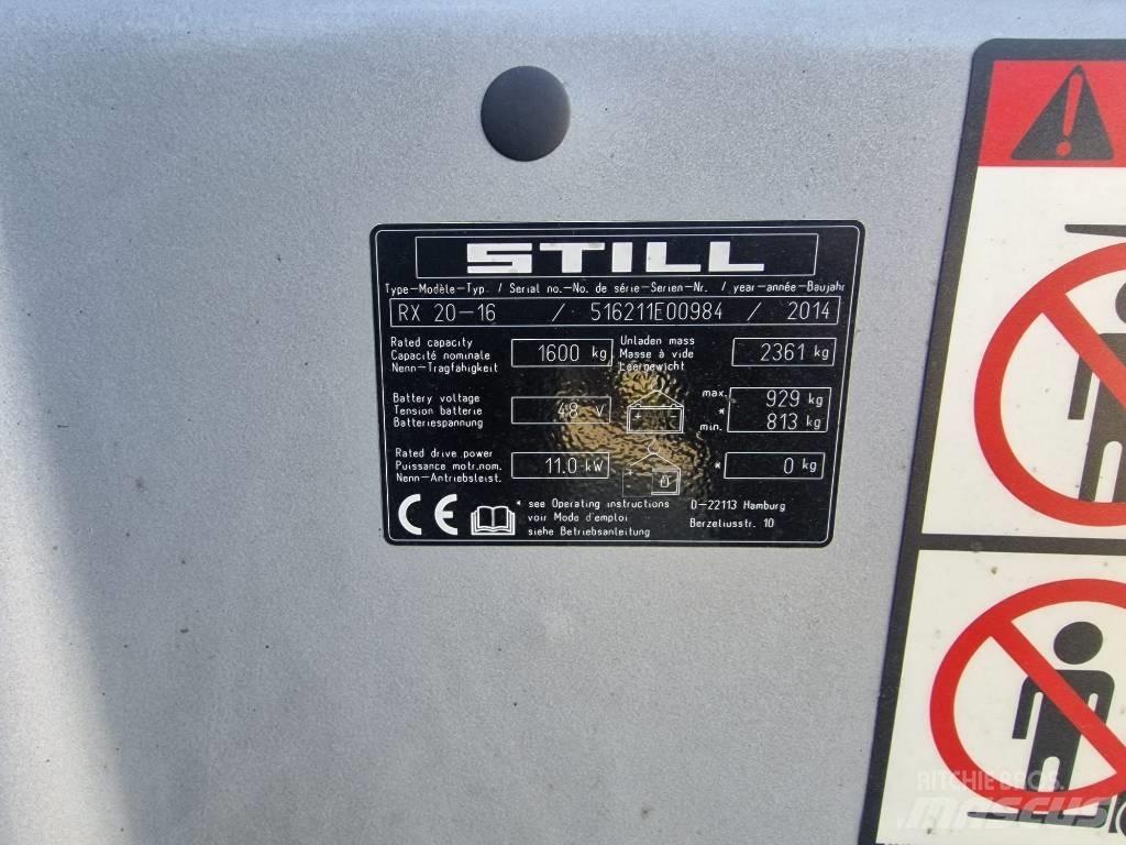 Still RX20-16 Elektriniai šakiniai krautuvai