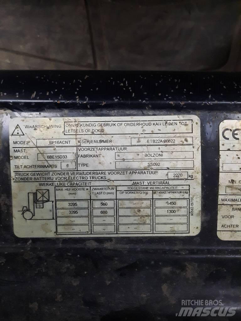CAT EP16ACNT Elektriniai šakiniai krautuvai