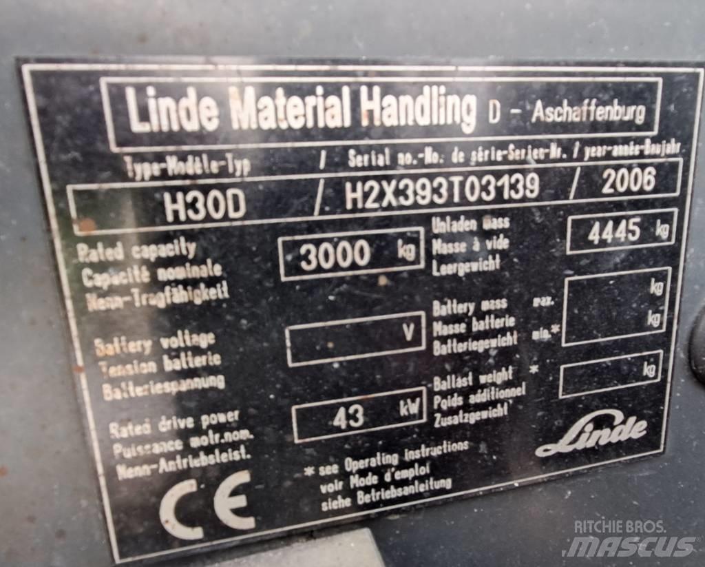 Linde H 30 D Dyzeliniai krautuvai