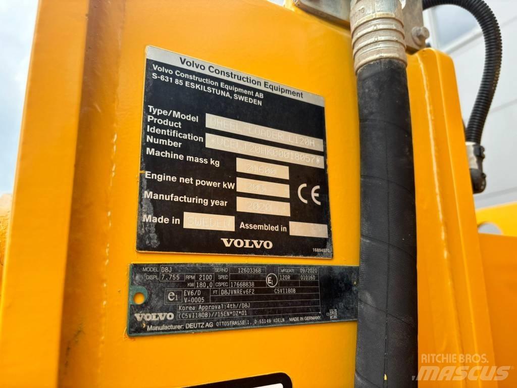 Volvo L 120 H Naudoti ratiniai krautuvai