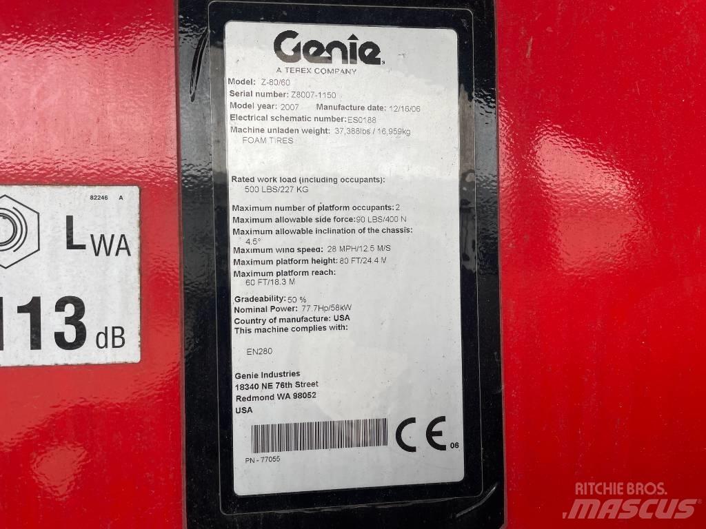 Genie Z 80/60 Alkūniniai keltuvai