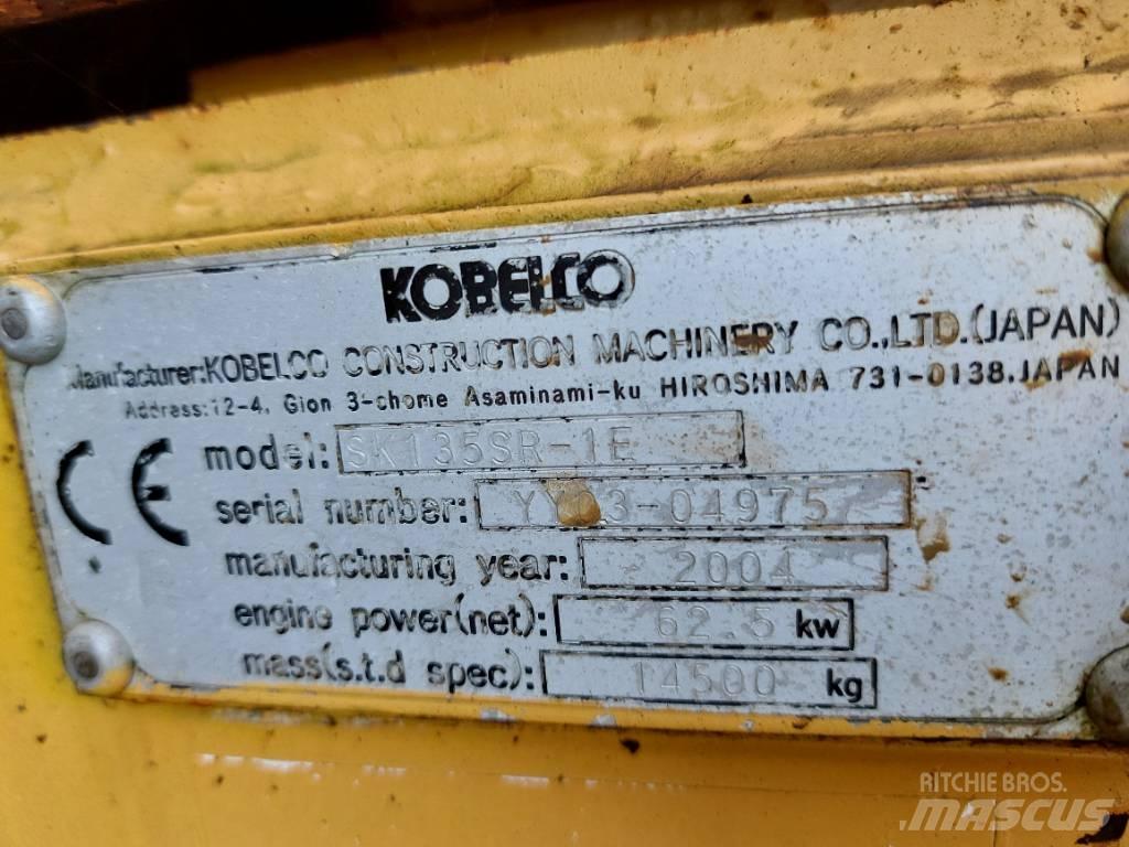 Kobelco SK 135SR Vikšriniai ekskavatoriai