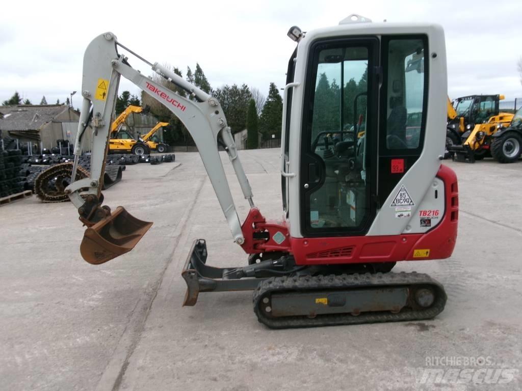 Takeuchi TB 216 Mini ekskavatoriai < 7 t